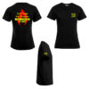 Feuerwehr Damen T-Shirt 365 mit Ortsname schwarz