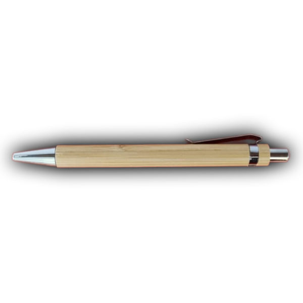Holzkugelschreiber Cuba Bambus mit Metallclip 1